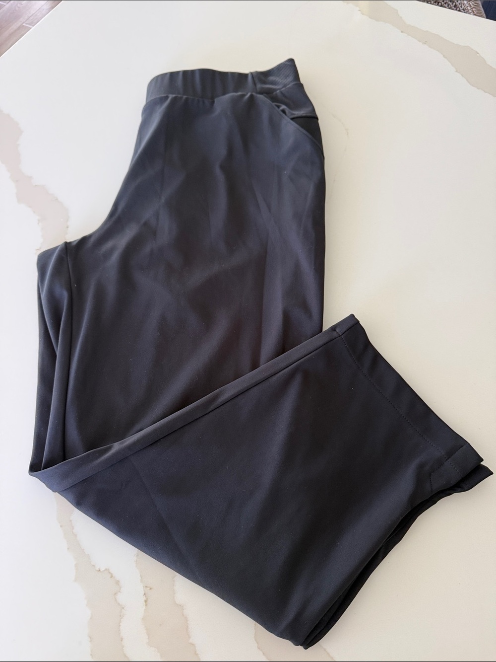 Talbots Black Pull-On Track Joggers